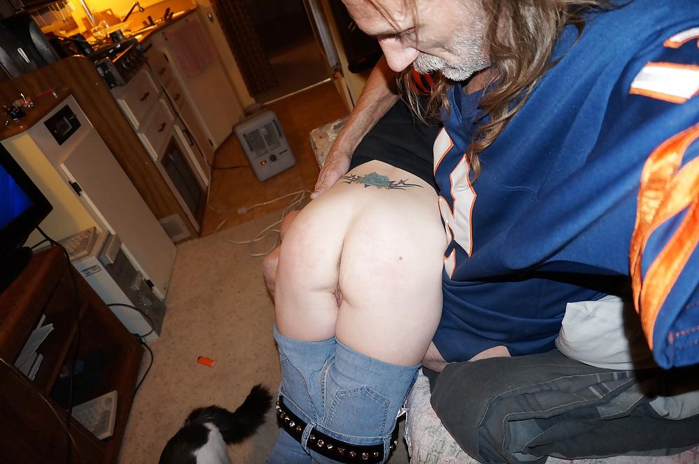 25P Nasty Slut Spanked