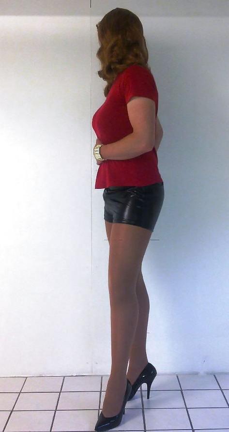 12P Me in pvc hotpants! cd tv sissy