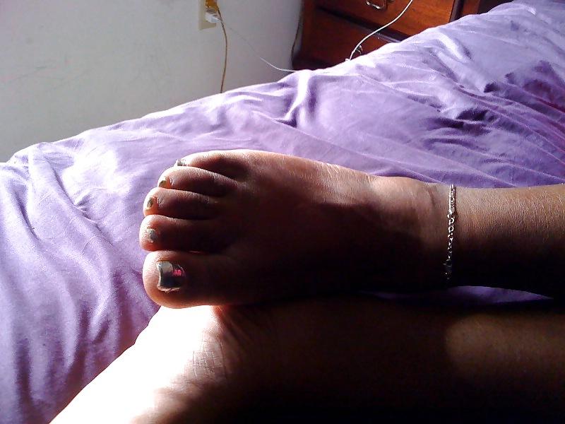 23P My wife cute feet & toes