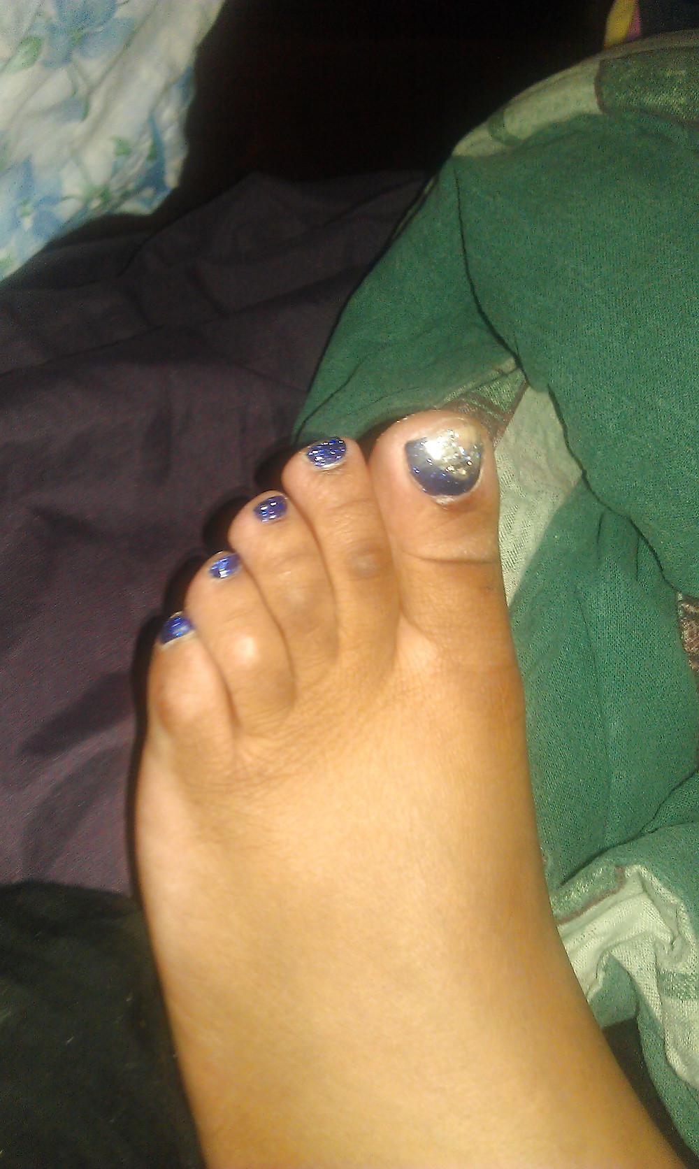 23P My wife cute feet & toes