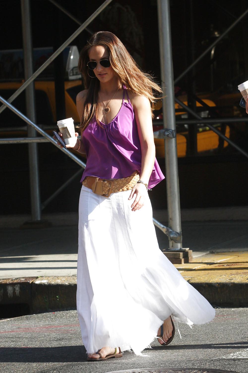 13P Minka Kelly at the play Love Loss and What I Wore in NY