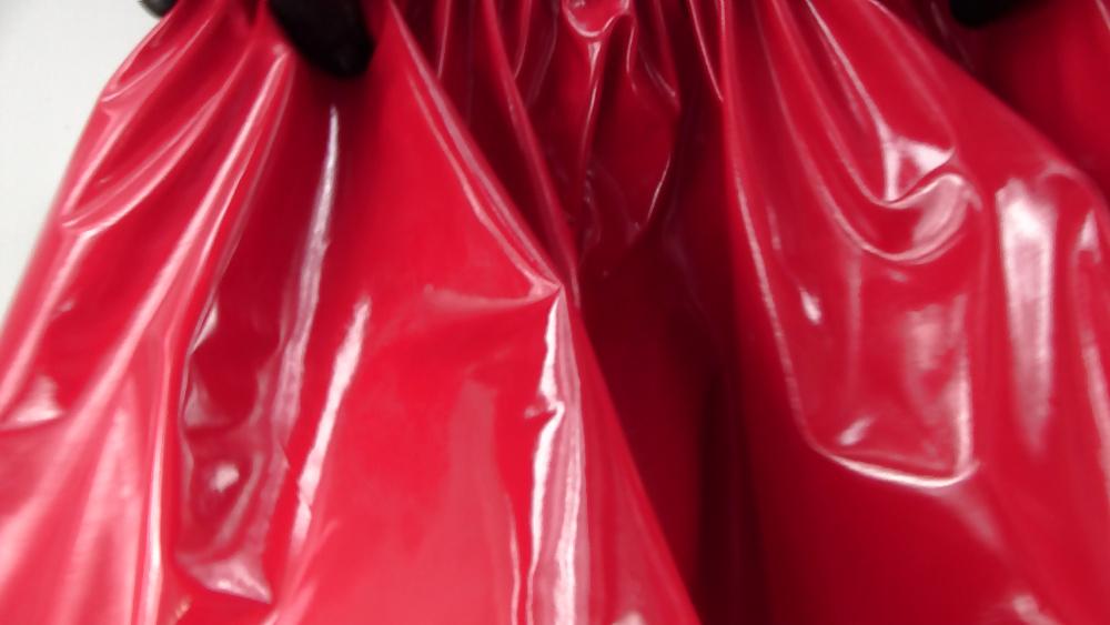 6P New slutty PVC skater skirt.
