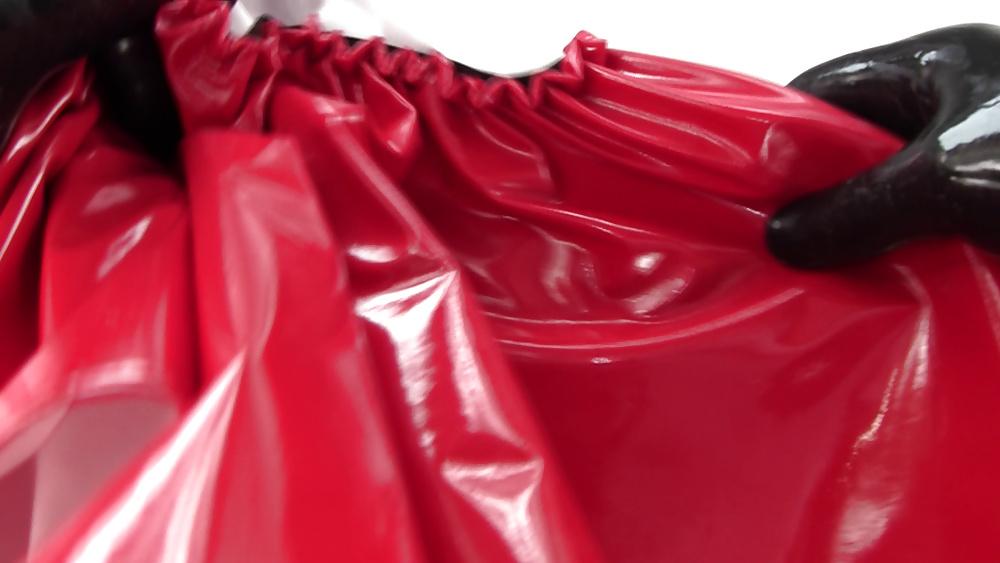 6P New slutty PVC skater skirt.