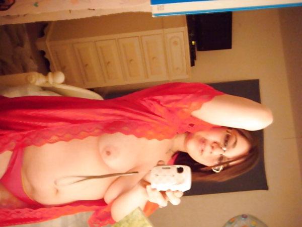 6P Sexy bitch with glasses and cleavage.