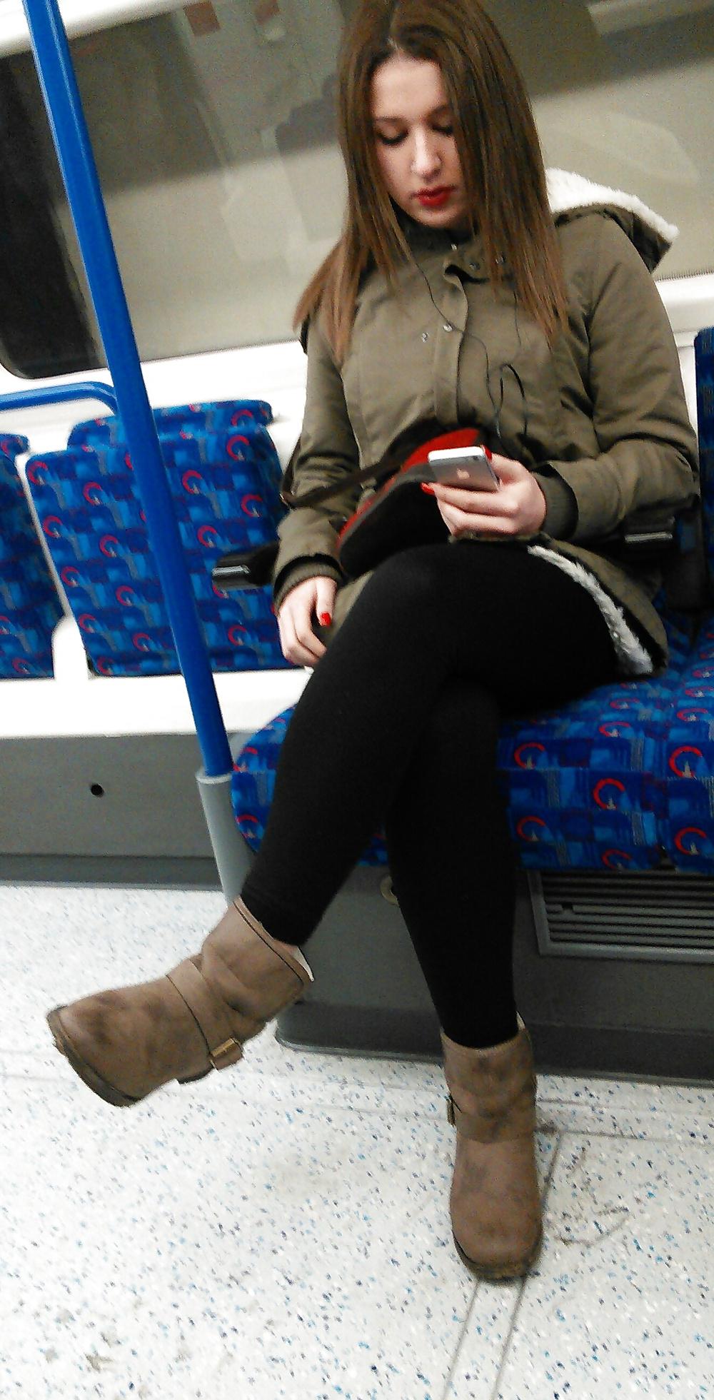 7P Londonperv's Candids 2015 - Train & Tube January vol 1