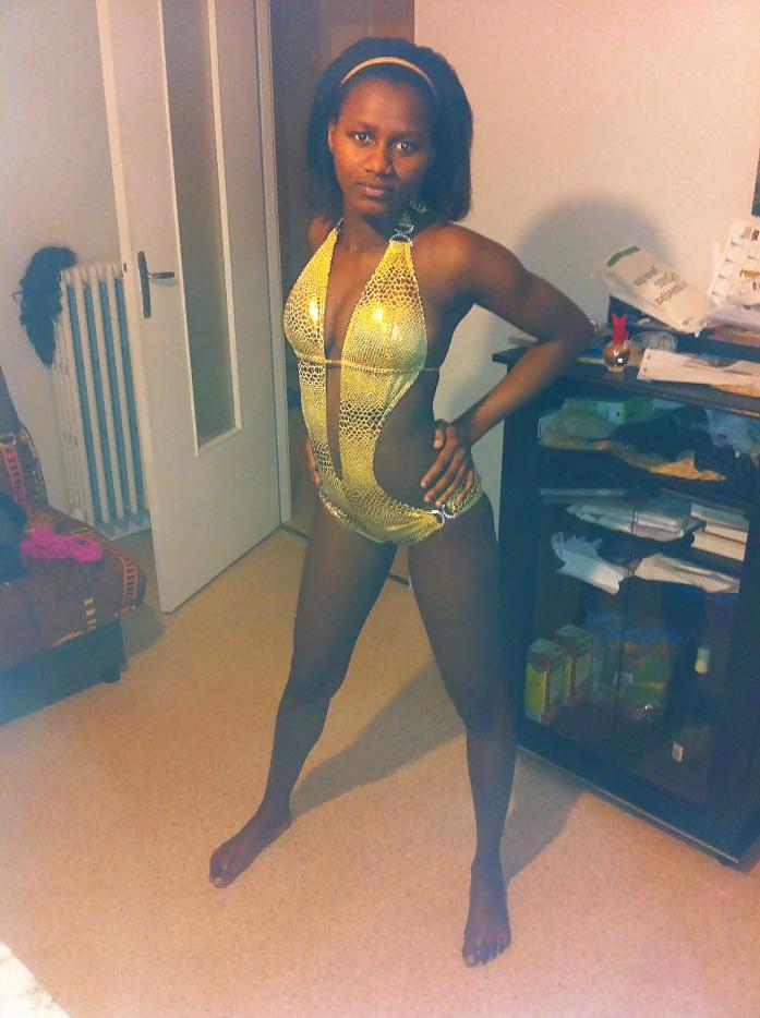 12P Cute french ebony teen