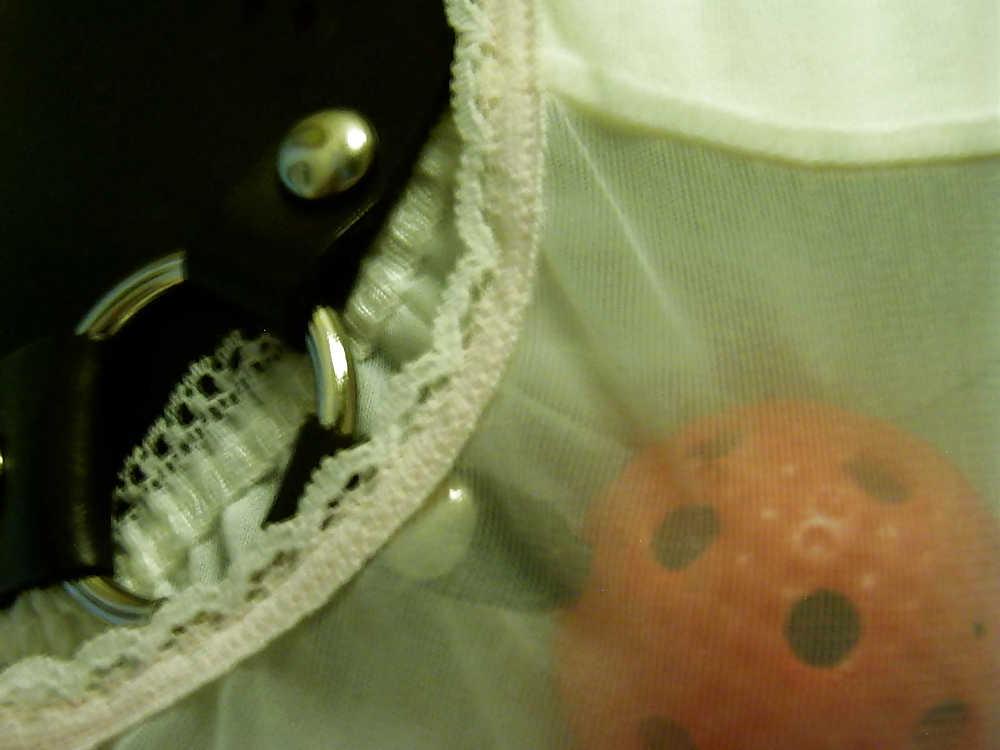 13P Sissy bride panty rubberhood fetish
