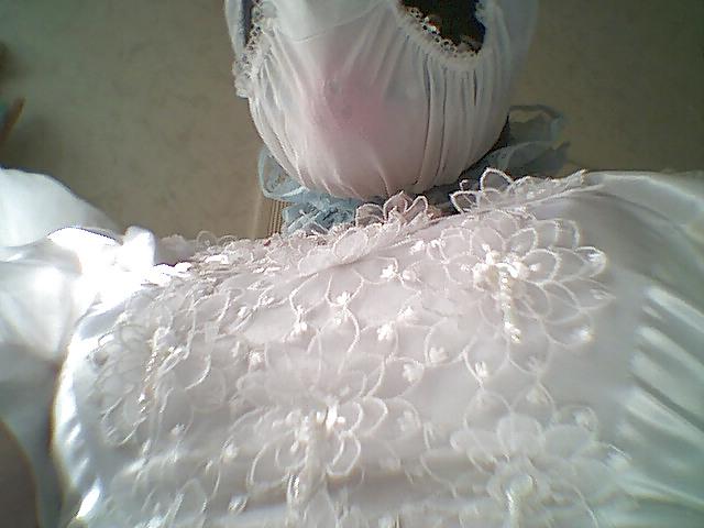 13P Sissy bride panty rubberhood fetish