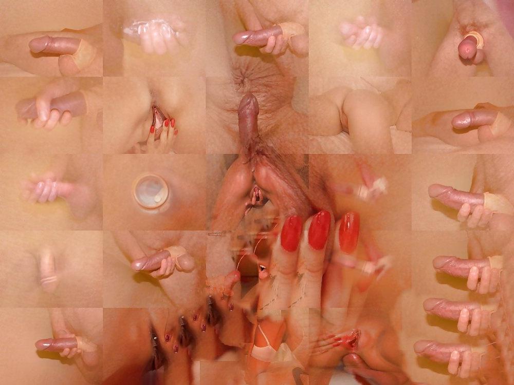18P Mosaik Blumen Ass Cocks Tits Art