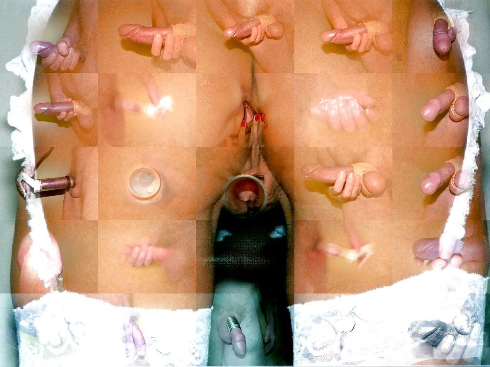 18P Mosaik Blumen Ass Cocks Tits Art