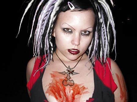 17P Chubby Suicide Girl smokes and teases