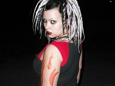17P Chubby Suicide Girl smokes and teases