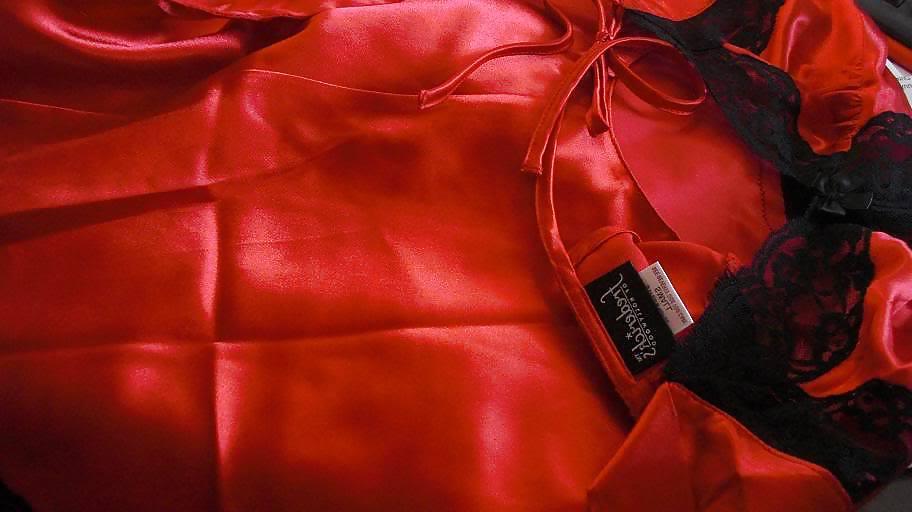 22P Cum Satin Chemise jizz - Awaiting blasting...