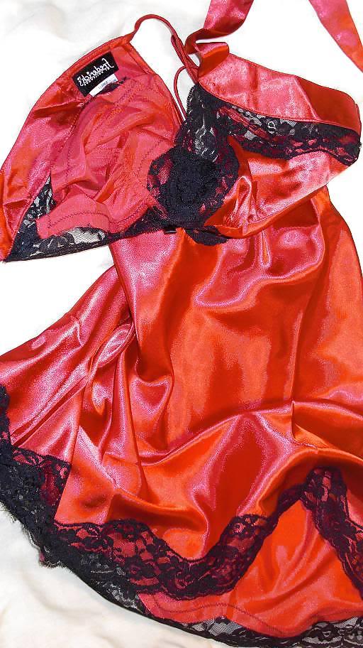 22P Cum Satin Chemise jizz - Awaiting blasting...