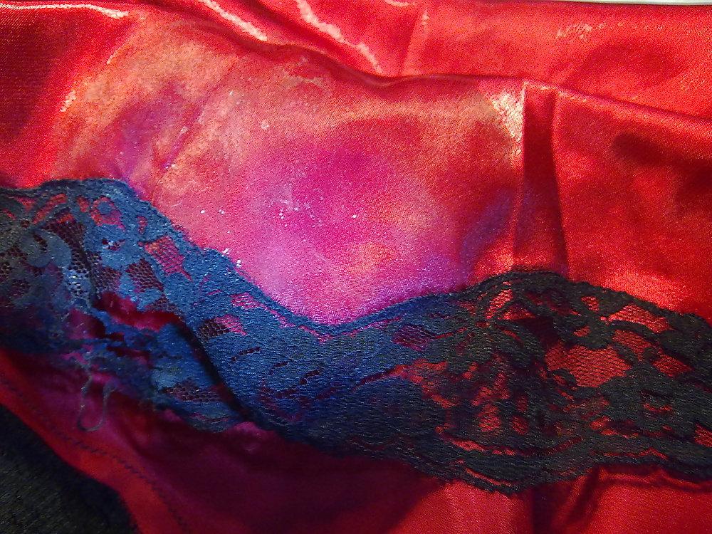 22P Cum Satin Chemise jizz - Awaiting blasting...