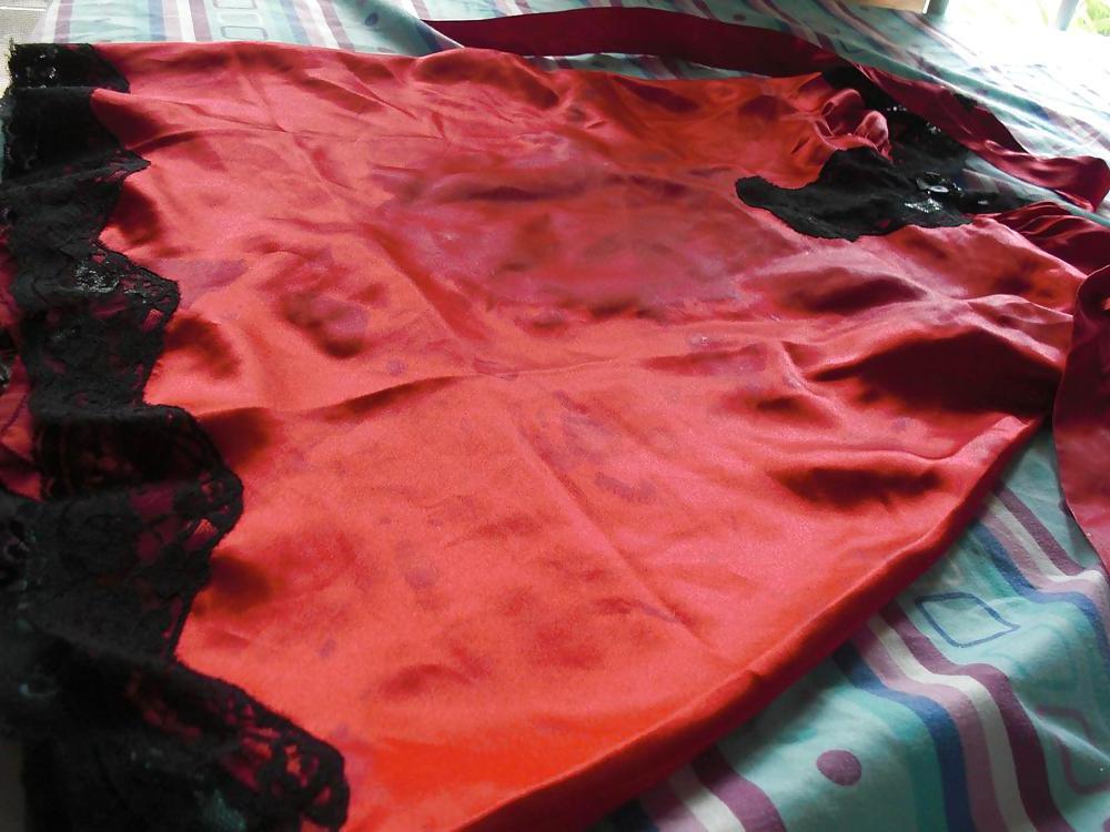 22P Cum Satin Chemise jizz - Awaiting blasting...