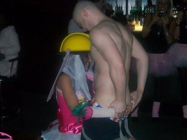 25P Stripper Waving Cock in Bride To Be's Face