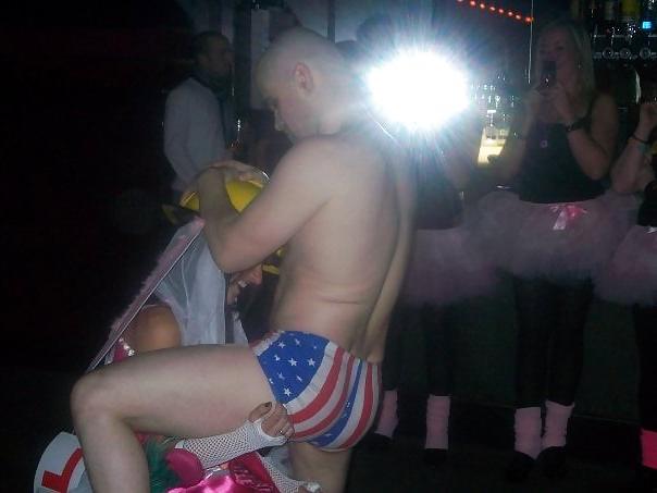 25P Stripper Waving Cock in Bride To Be's Face