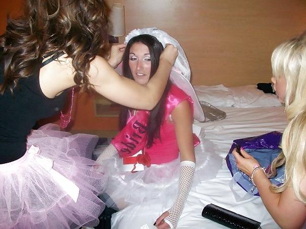 25P Stripper Waving Cock in Bride To Be's Face