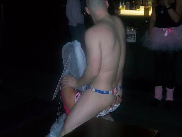 25P Stripper Waving Cock in Bride To Be's Face