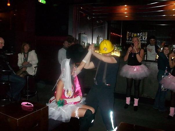 25P Stripper Waving Cock in Bride To Be's Face