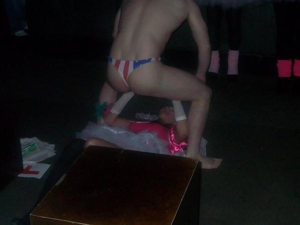 25P Stripper Waving Cock in Bride To Be's Face