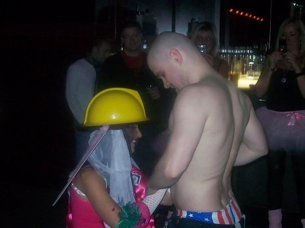 25P Stripper Waving Cock in Bride To Be's Face