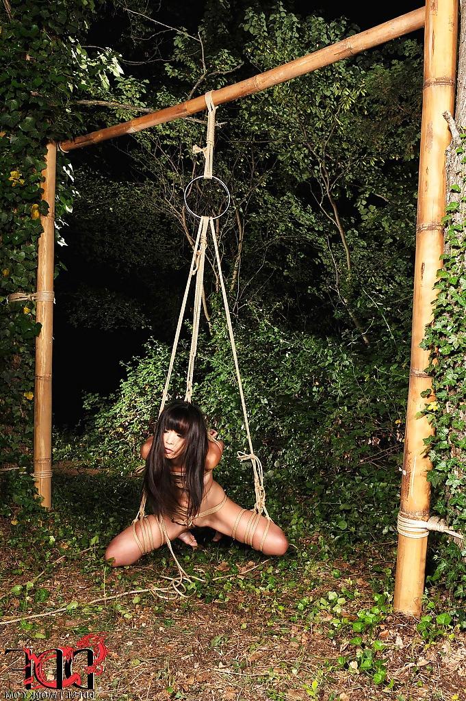 15P Attractive Asian babe Marica Hase wants to play sexy BDSM game