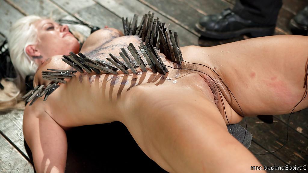 16P Older blonde MILF Holly Heart tortured and pegged before hot wax punishment