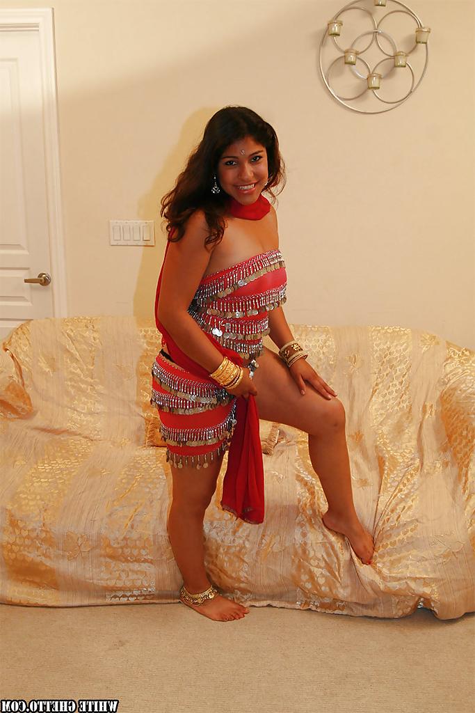 14P CHubby indian chick uncovering her nice jugs and shaggy pussy