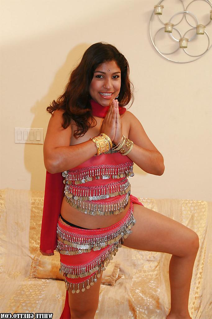 14P CHubby indian chick uncovering her nice jugs and shaggy pussy