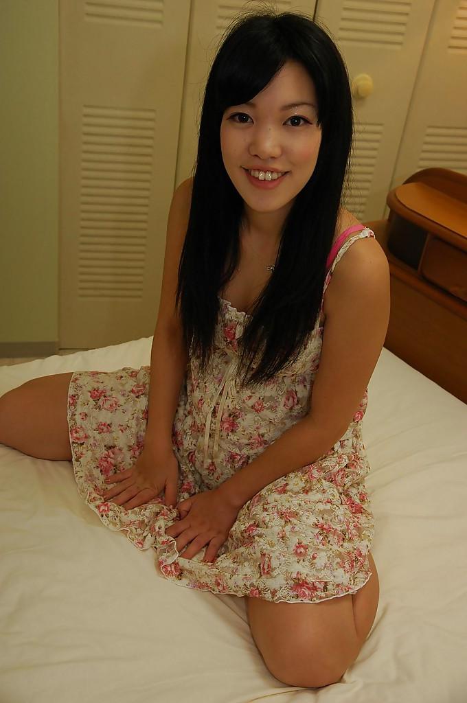 14P Lewd asian floosie Chisa Kajitani gets naked and enjoys sex toys play