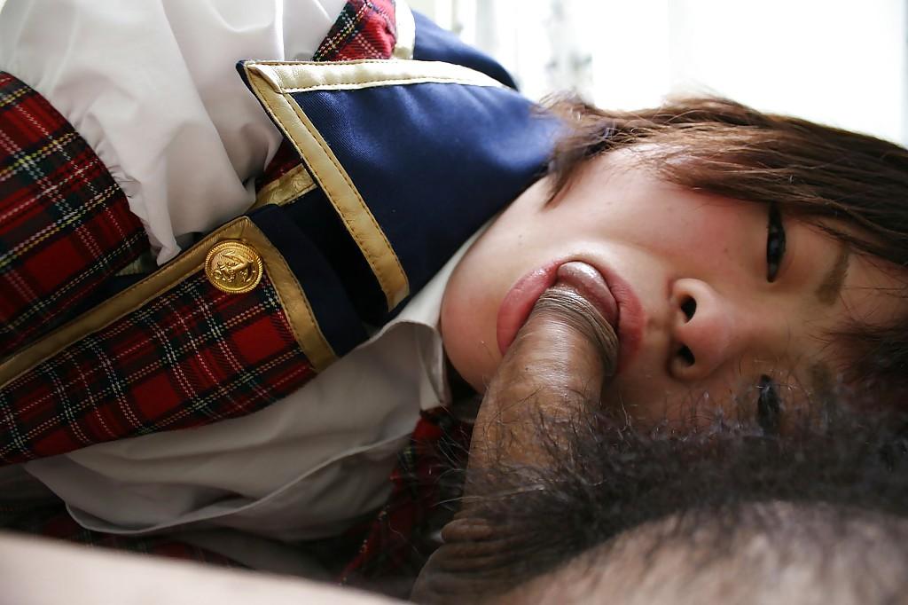 16P Chubby asian teen Mayu Nakane gives head and gets her hairy twat nailed
