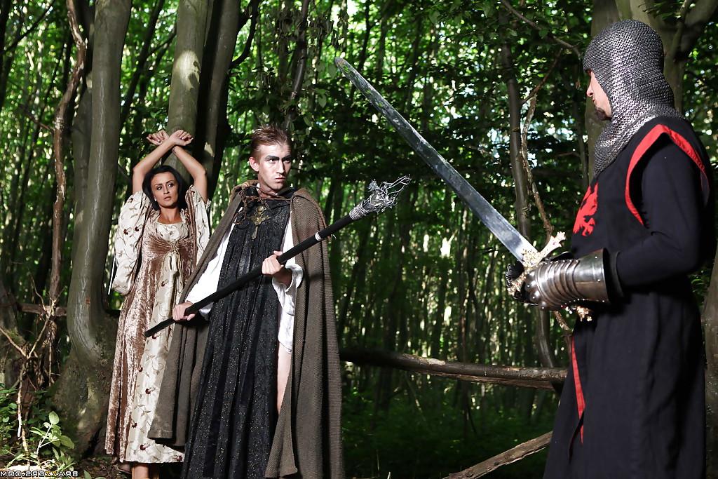 16P Watch Keira Knight featuring in this hardcore costume play scene