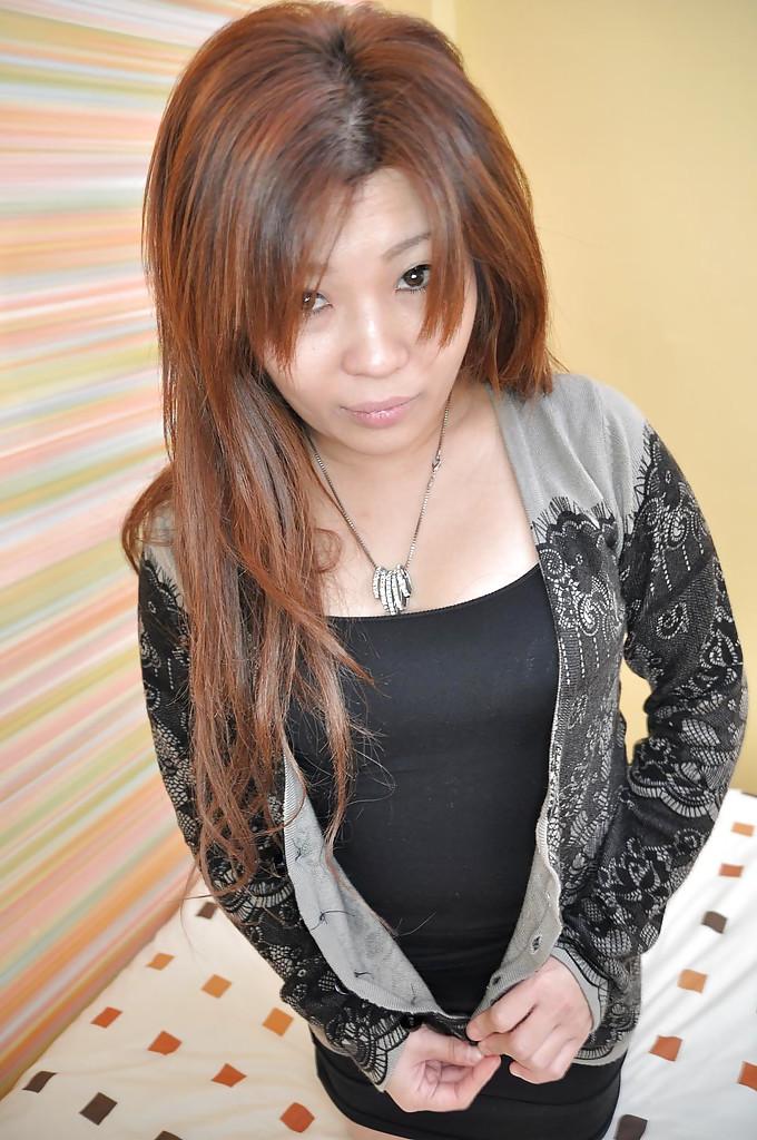 16P Nasty teen asian Noriko undressing her tits and sweet ass too