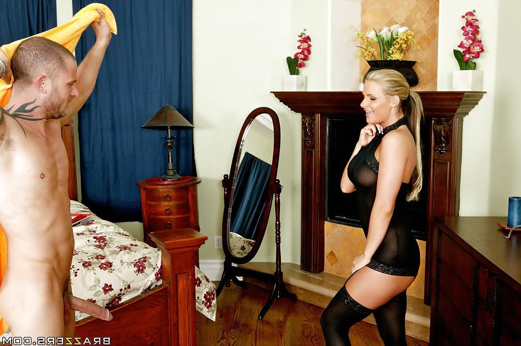16P Nasty MILF Phoenix Marie is fucking without taking her stockings off