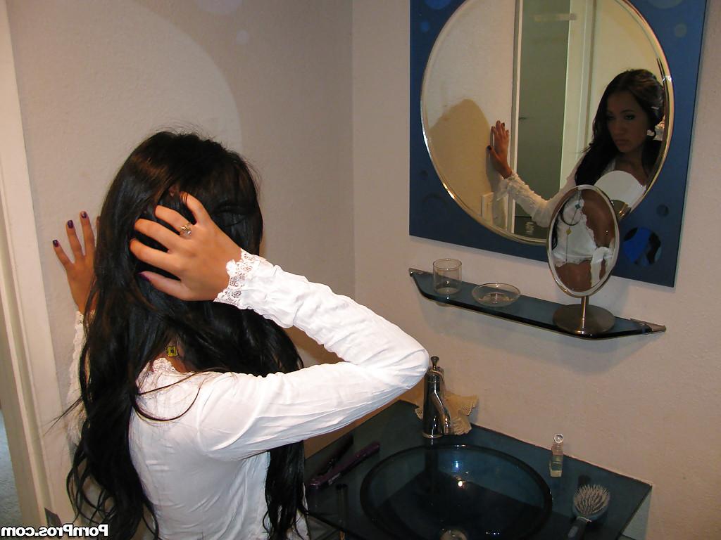 16P Teen babe Amia Miley stripping ready for a hot massage in reality