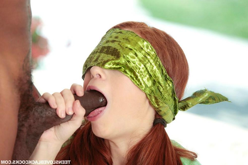 10P Redhead teen Alice Green gets her pussy destroyed by a huge black cock