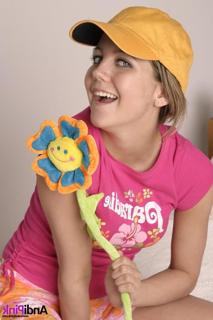 15P Andi Pink in a cute hat