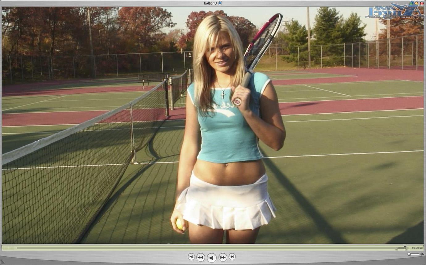 14P Screencaps of Ann Angel getting kinky with a tennis racket
