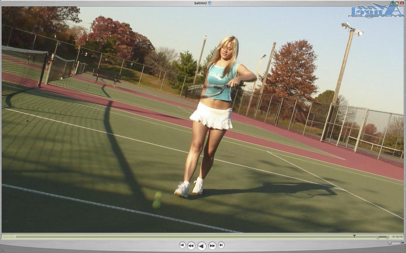 14P Screencaps of Ann Angel getting kinky with a tennis racket