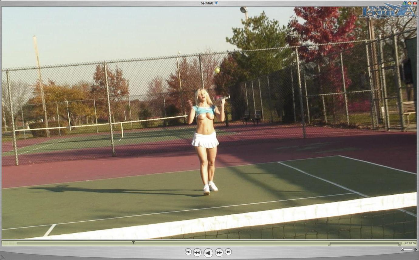 14P Screencaps of Ann Angel getting kinky with a tennis racket