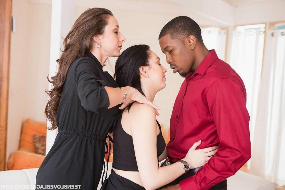 10P Hot coed Aria Alexander gets her pussy destroyed by a big black cock