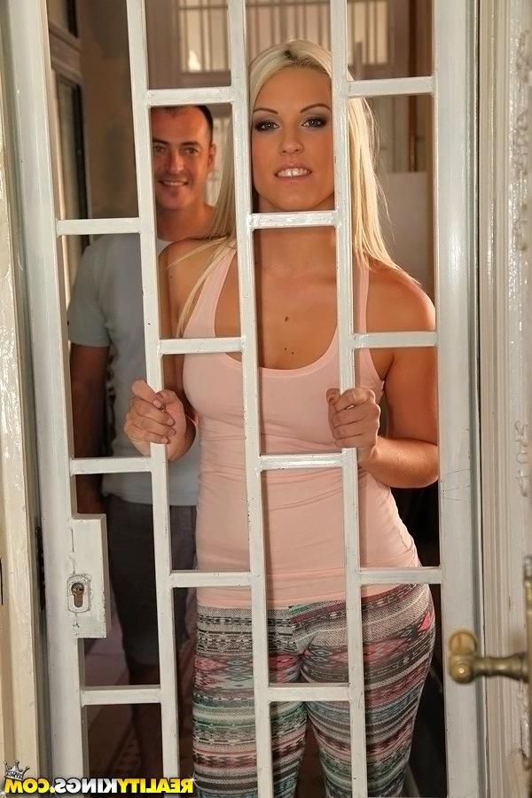 20P Blonde euro girl Blanche Bradburry uses her pussy to pay the rent