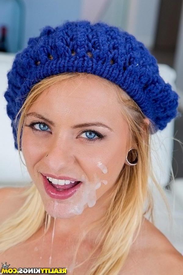 20P Blonde babe Cameron Canada gets both holes stuffed with big black cock