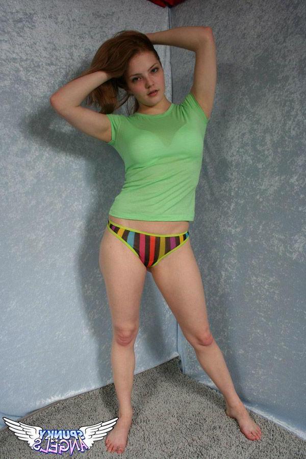 20P Pictures of Cute Chloe teasing in her panties