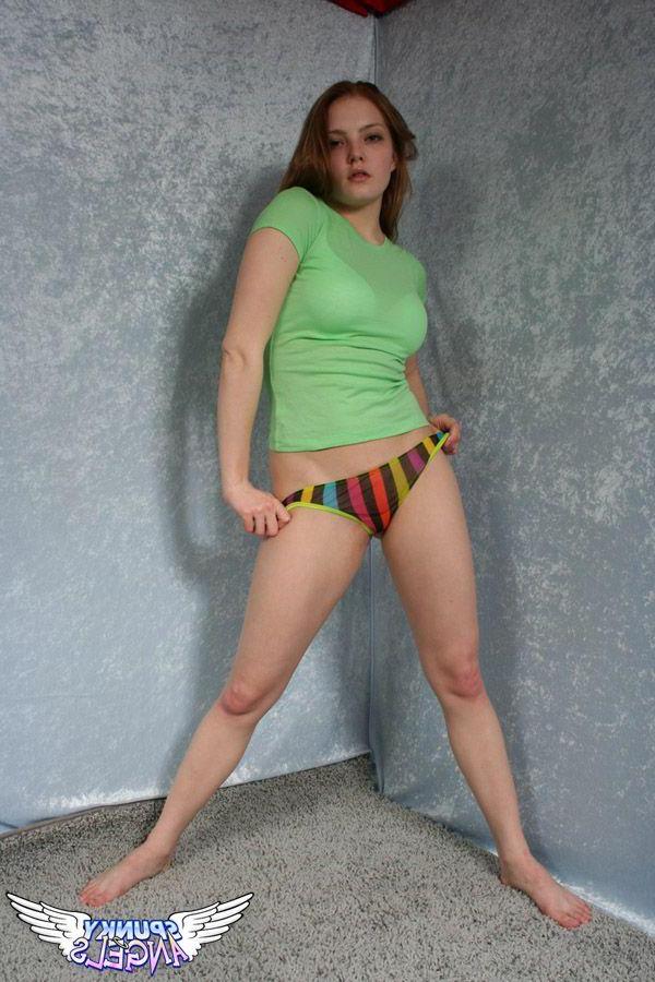20P Pictures of Cute Chloe teasing in her panties