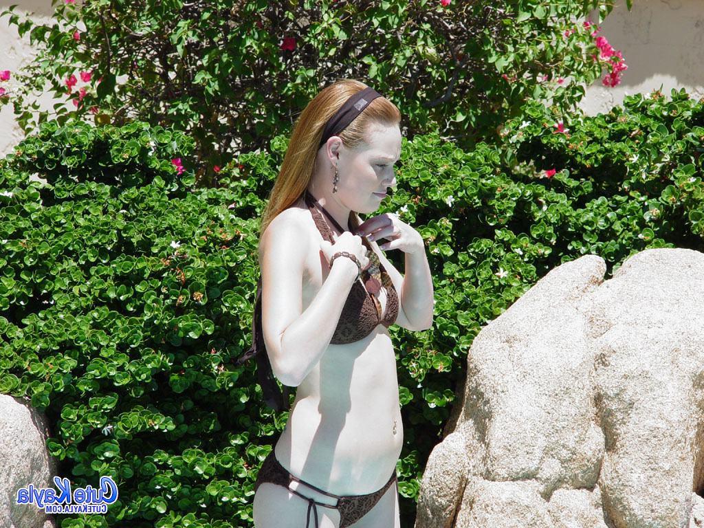 20P Cute Kayla goes for a skinny dip