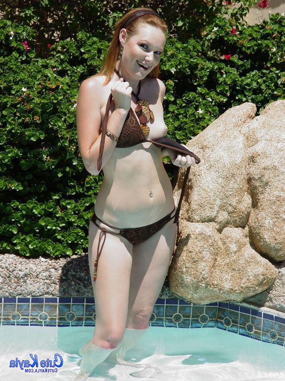 20P Cute Kayla goes for a skinny dip