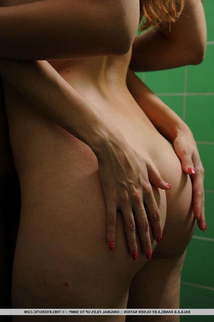 16P Daniela and Dalila make out and play with each other's bushes